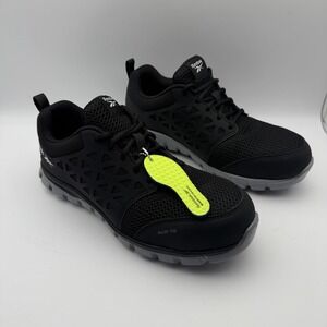 Size 8 Men's 10 WM Reebok SubLite Silver Work Sneaker Cushion Electrical Memory